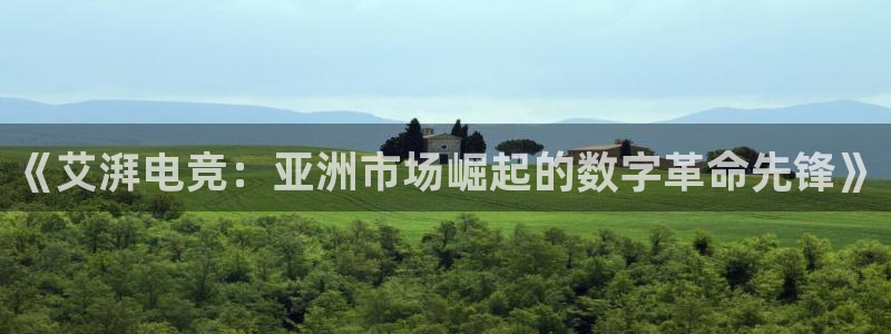 易游电竞酒店：《艾湃电竞：亚洲市场崛起的数字革命先锋》