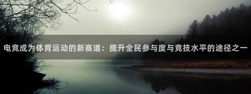 易游电竞平台：电竞成为体育运动的新赛道：提升全民参与度与竞技水平的途径之一
